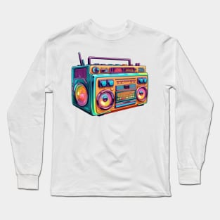 Retro 90s Radio #1 Long Sleeve T-Shirt